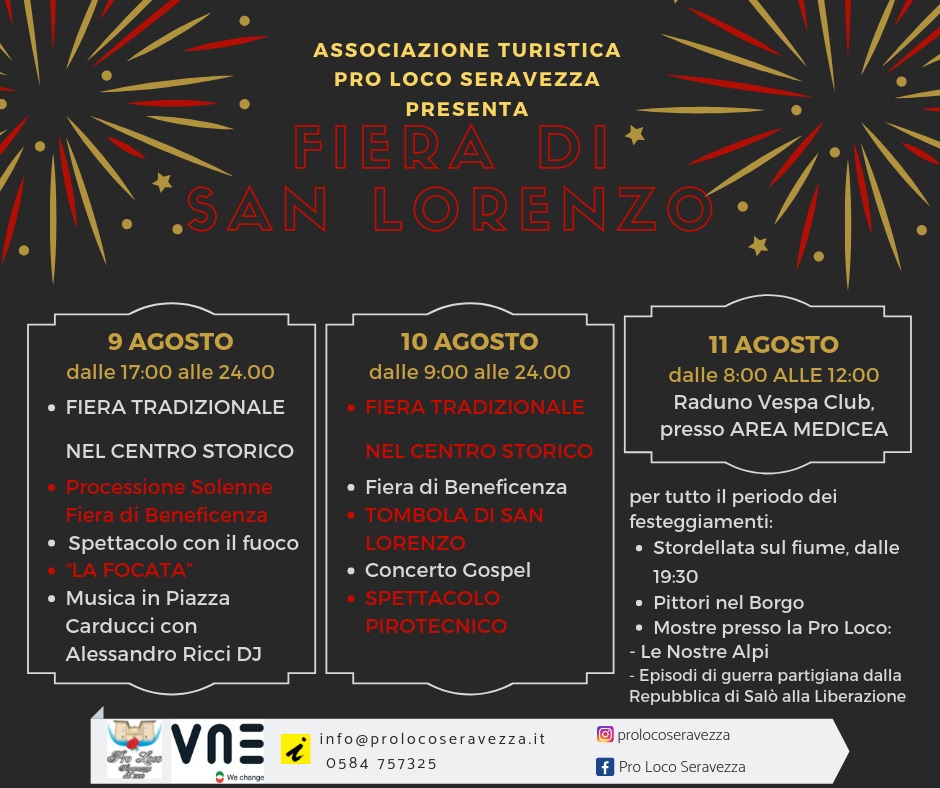 programma Fiera di San Lorenzo 2019